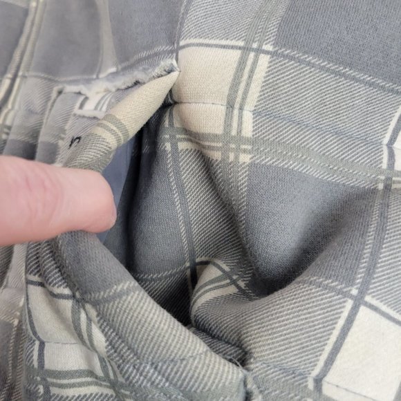 Matix Mens Quilted Full Zip Hooded Jacket Gray Buffalo Plaid Skateboard size XXL - Picture 6 of 12